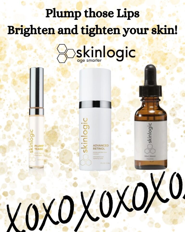 Skinlogic lip care products graphic